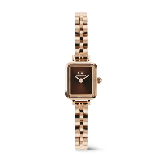 Quadro Mini 15.4x18.2 Arch 3-Link Amber Sunray RG - Daniel Wellington