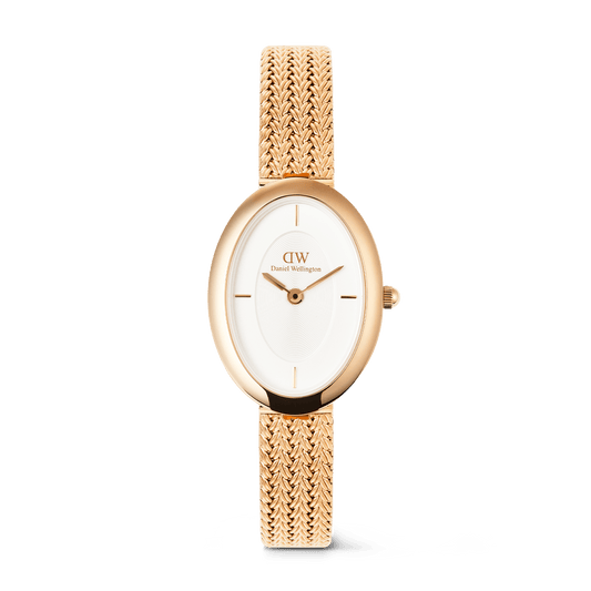 Juliette Braided Mesh White Sunray RG - Daniel Wellington