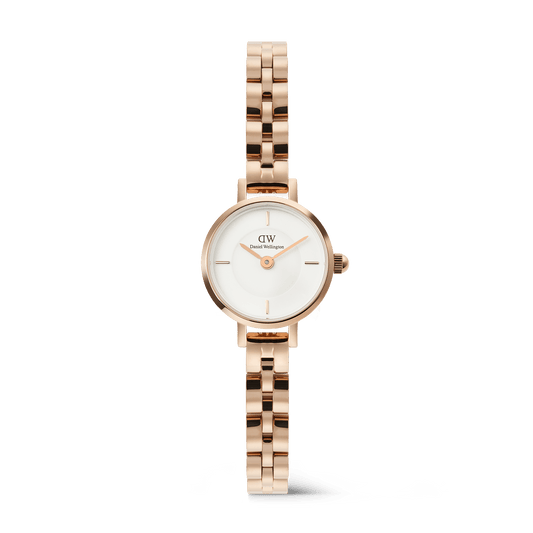 Petite Mini 19 Arch 3-Link White RG - Daniel Wellington