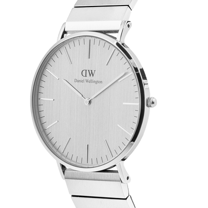Classic 40 Sterling Piano S Brushed Silver - Daniel Wellington