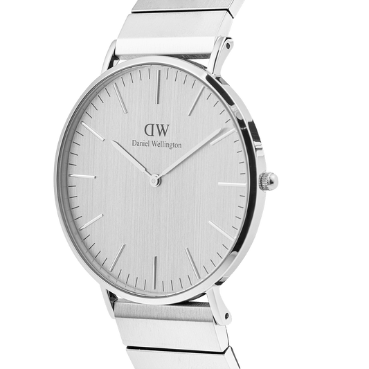 Classic 40 Sterling Piano S Brushed Silver - Daniel Wellington