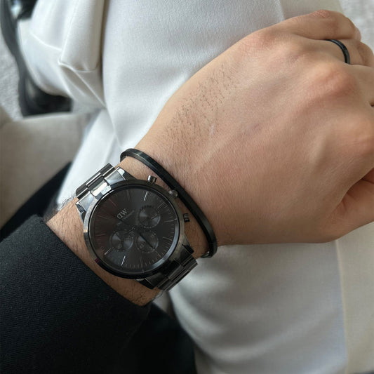 Classic Bracelet Black Large - Daniel Wellington