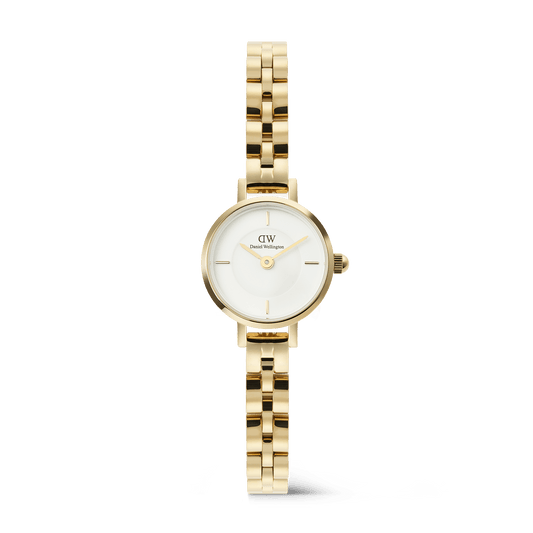 Petite Mini 19 Arch 3-Link White G - Daniel Wellington