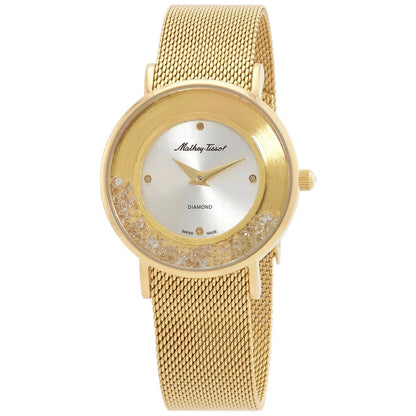 ساعة ماثي تيسو نسائية ألماس - Mathey-Tissot