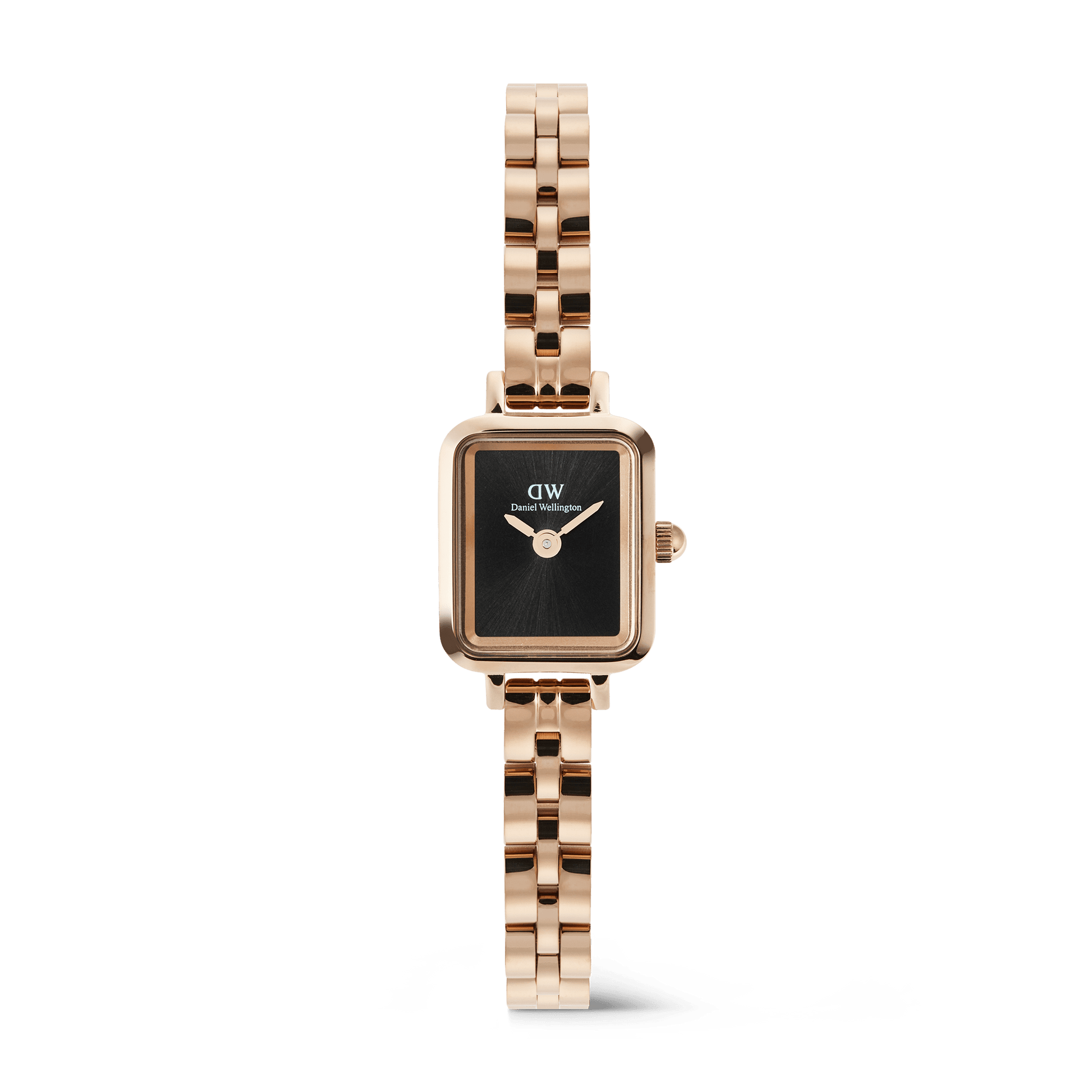 Quadro Mini 15.4x18.2 Arch 3-Link Onyx Sunray RG - Daniel Wellington