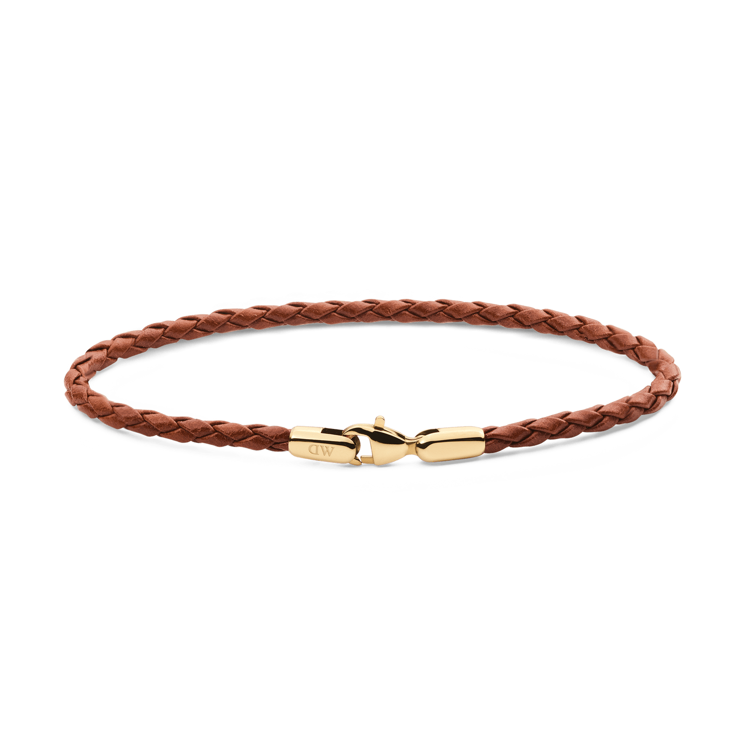 Daniel Braided Leather Bracelet St Mawes 3.0 195mm G - Daniel Wellington