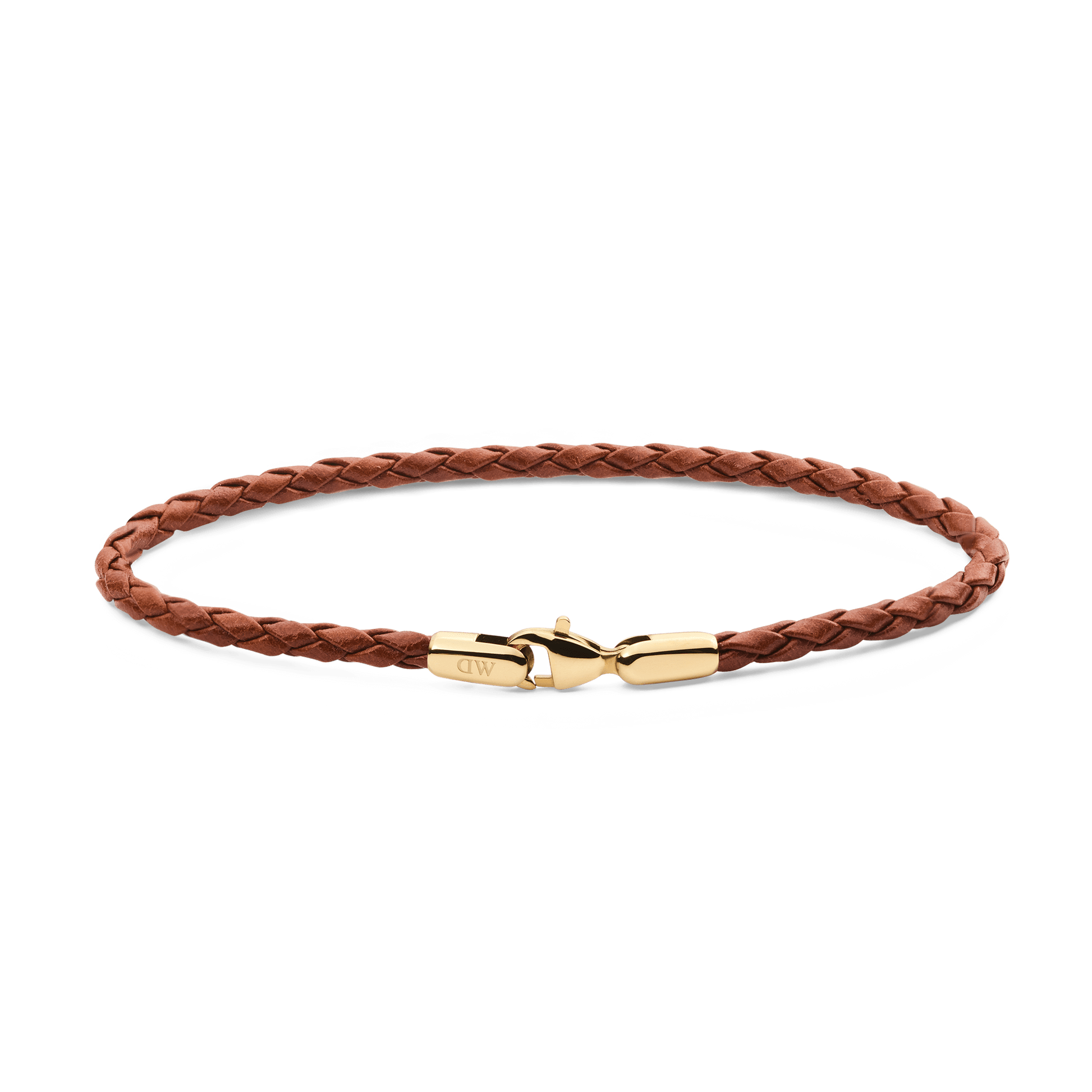 Daniel Braided Leather Bracelet St Mawes 3.0 195mm G - Daniel Wellington